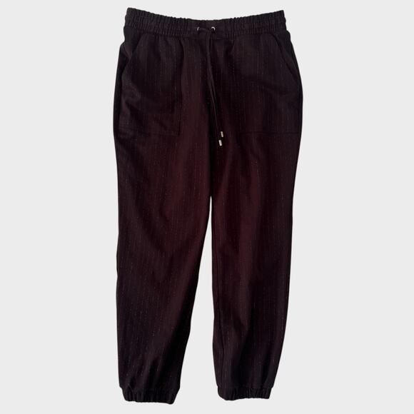 Nine West Medium Black Jogger Pants Polyester Rayon Spandex - Picture 1 of 8
